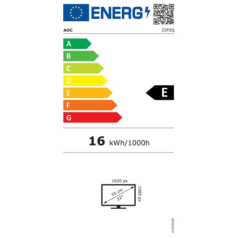 Image secondaire de AOC P2 22P2Q LED display 54,6 cm (21.5