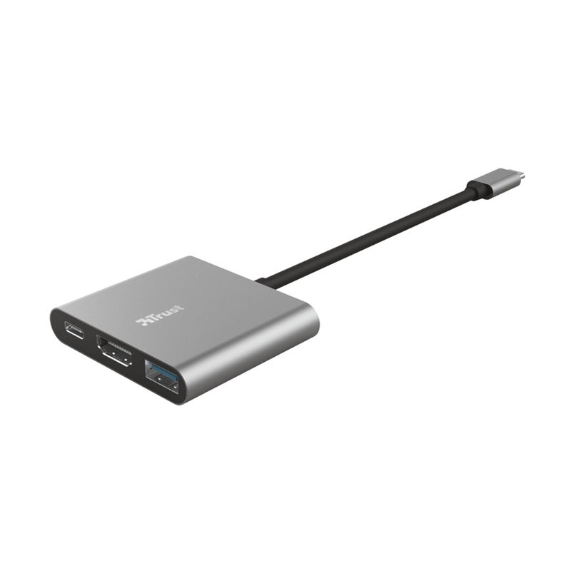 Trust Dalyx USB 3.2 Gen 1 (3.1 Gen 1) Type-C Aluminium, Noir