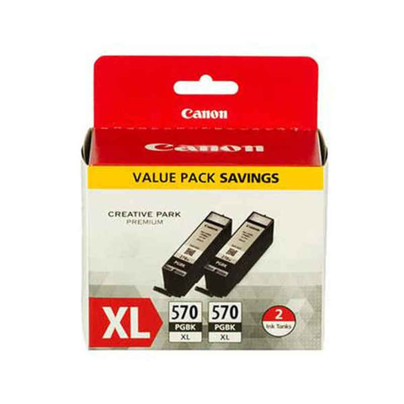 Canon Cartouche d'encre noire à haut rendement PGI-570BK XL (double pack)