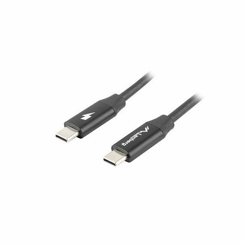 Câble USB-C Lanberg CA-cmcm-40CU-0010-BK Noir 1 m (1 Unité)