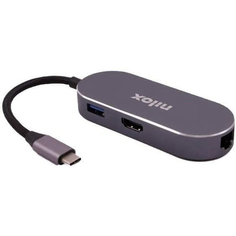 Image secondaire de Hub USB Nilox NXDSUSBC02 Gris