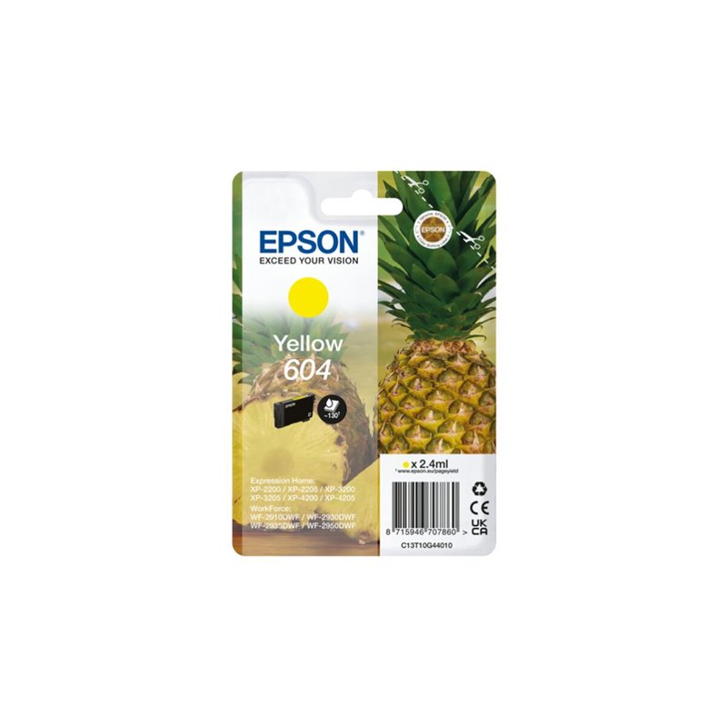 Image secondaire de Epson 604 cartouche d'encre 1 pièce(s) Original Rendement standard Jaune