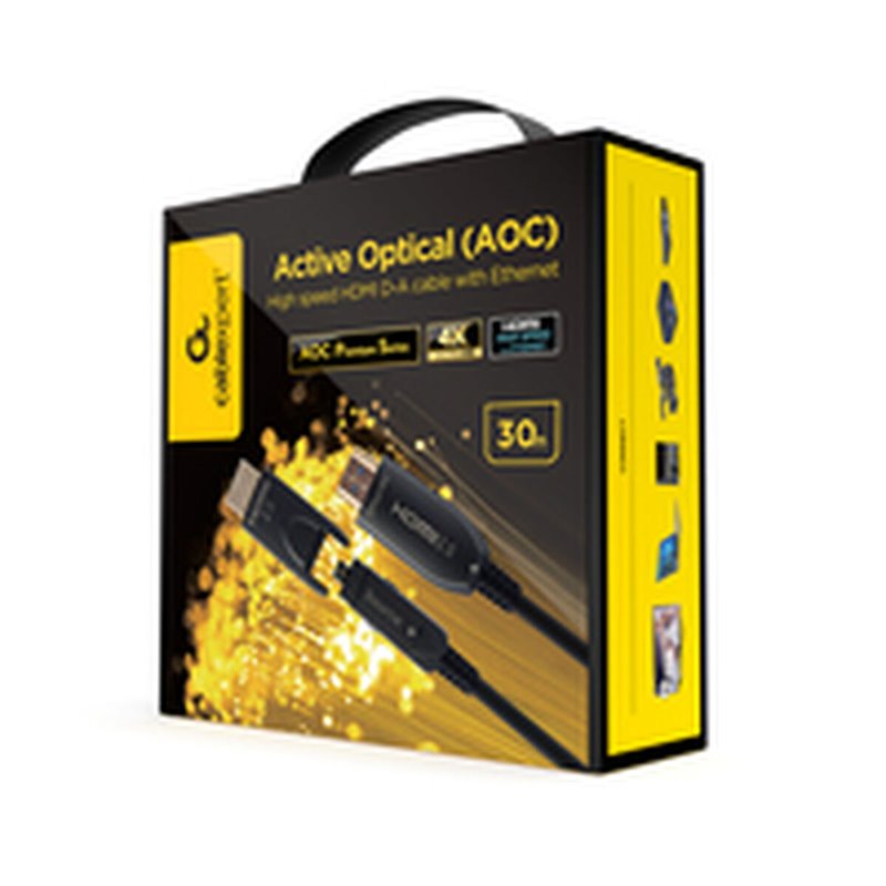 Image secondaire de Câble HDMI GEMBIRD CCBP-HDMID-AOC-30M Noir 30 m