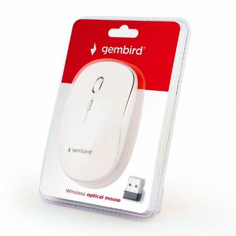 Image secondaire de Souris Optique Sans Fil GEMBIRD MUSW-4B-01-W Blanc (1 Unités)