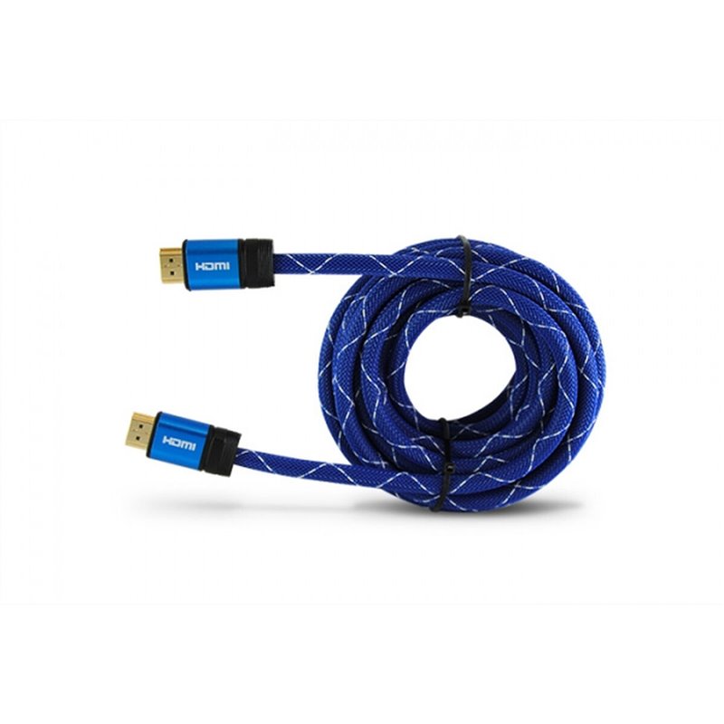 Câble HDMI 3GO CHDMI52 Noir/Bleu 5 m