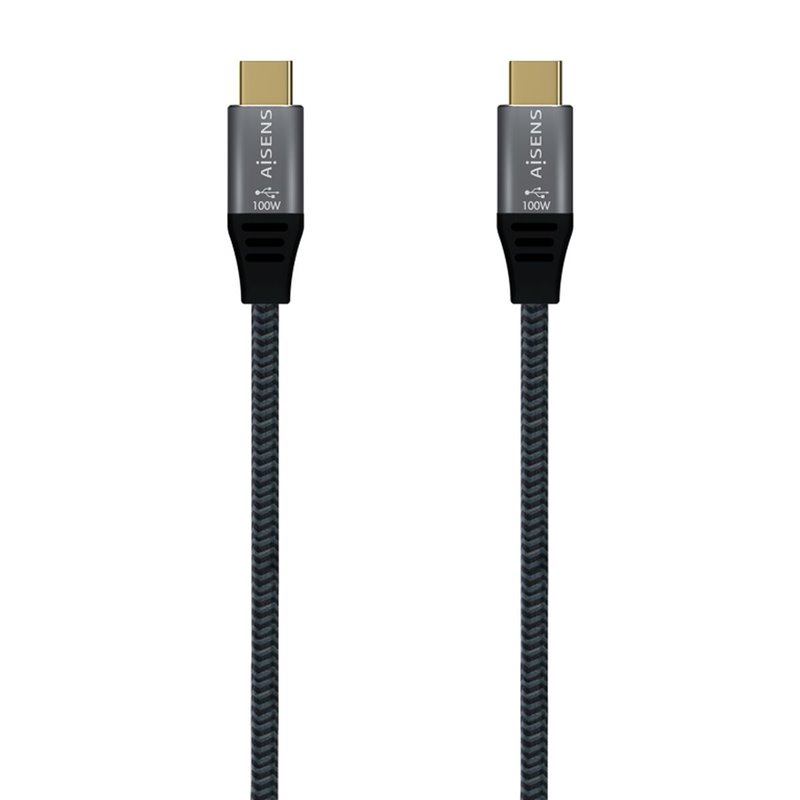 Aisens A107-0628 câble USB 1 m USB 2.0 USB C Gris