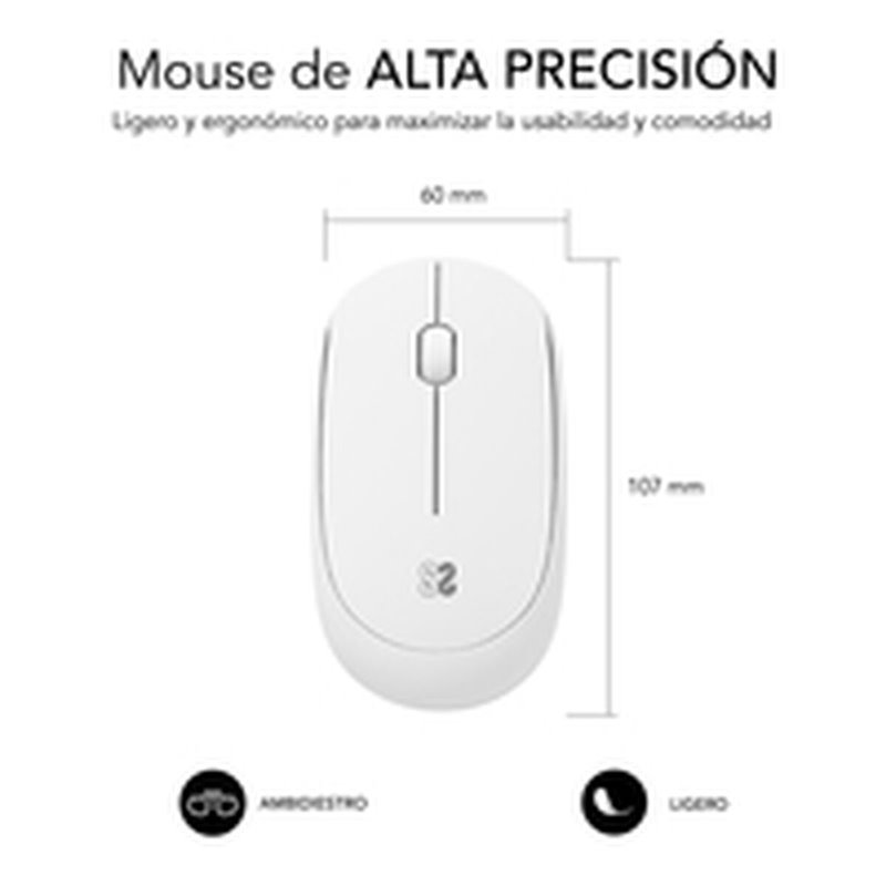 Image secondaire de Souris sans-fil Subblim SUBMO-B2SW011 Blanc