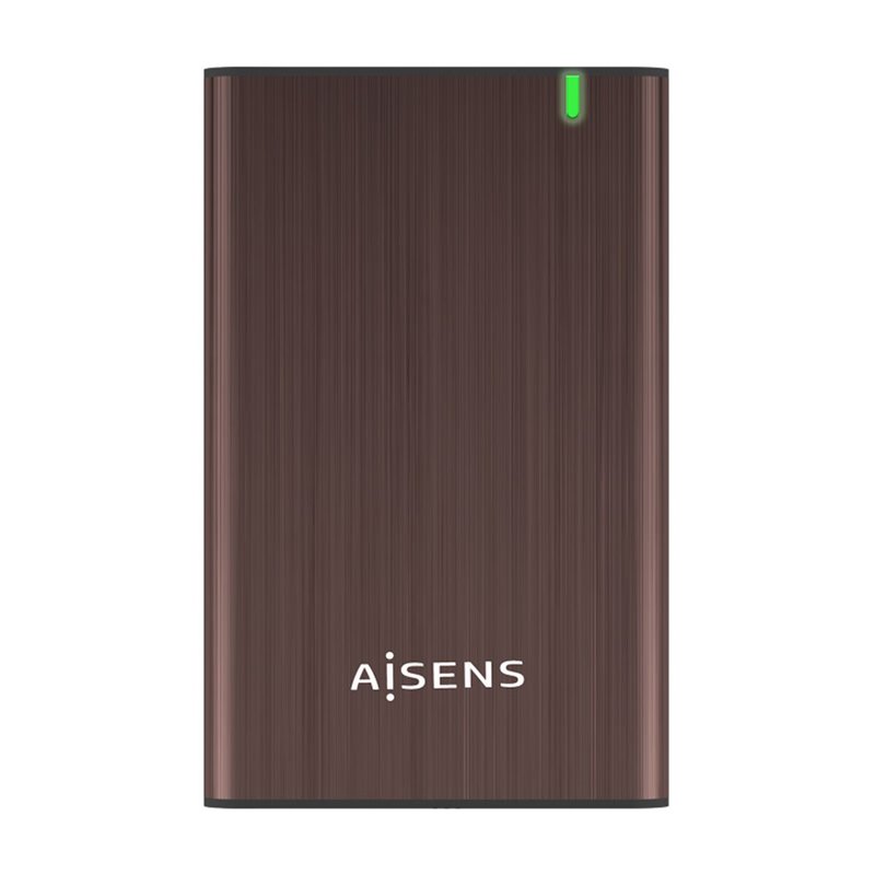 Protection pour disque dur Aisens ASE-2525BWN USB Marron USB-C Micro USB