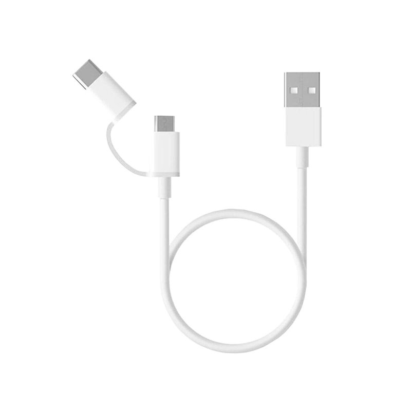 Image secondaire de Câble Micro USB Xiaomi Mi 2-in-1 USB Câble (Micro USB to Type C) 100cm B