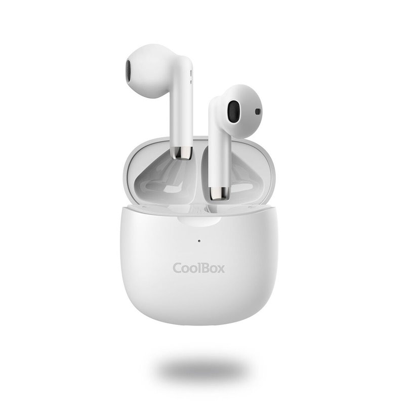 Coolbox AURICULARES BLUETOOTH CON MICROFONO TWS-01 BLANCO Écouteurs True Wireless Stereo (TWS) Ecouteurs Appels/Musique Blanc