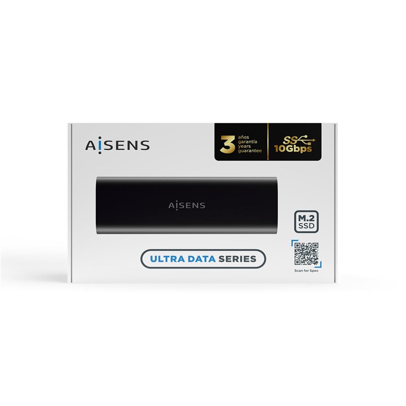 Image secondaire de Aisens ASM2-014B Boîtier de disques de stockage Enceinte ssd Noir M.2