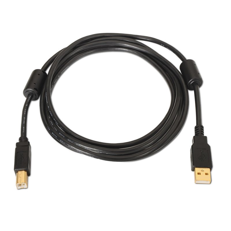 Image secondaire de Aisens A101-0011 câble USB 5 m USB 2.0 USB A USB B Noir