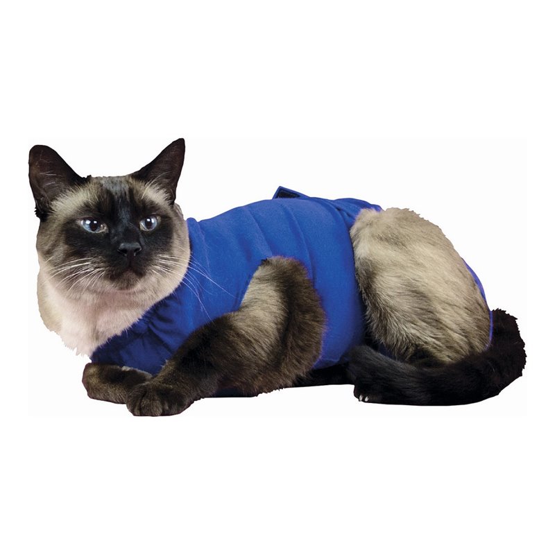 T-Shirt de récupération pour animaux de compagnie KVP Bleu 25-33 cm