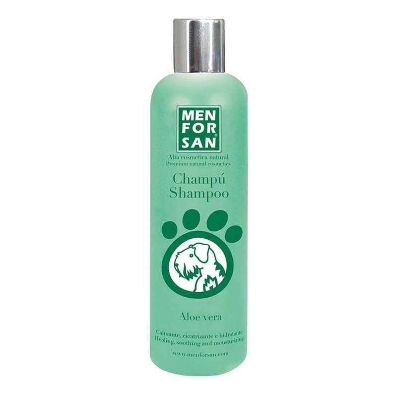 Shampoing pour animaux de compagnie Menforsan Chien Aloe Vera 300 ml