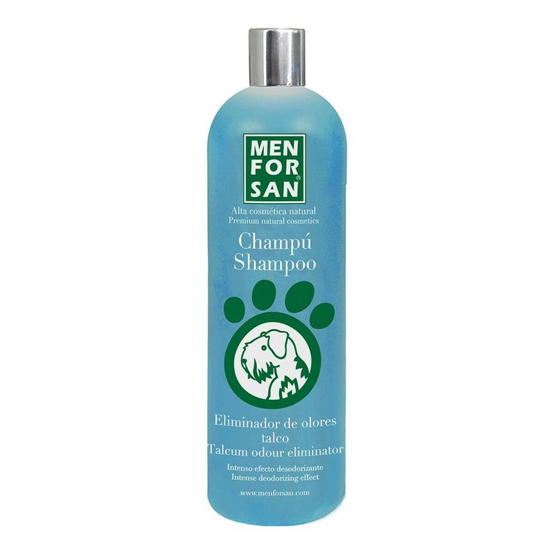 Shampoing pour animaux de compagnie Menforsan Talc en poudre 1 L Chien Élimination des odeurs