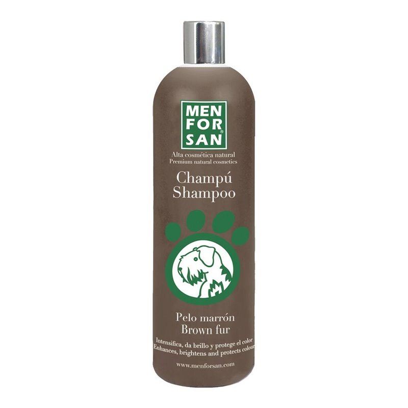 Shampoing pour animaux de compagnie Menforsan 1 L Chien Cheveux marrons