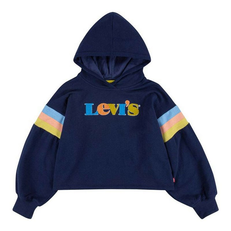 Sweat-Shirt Enfant Levi's Full Sleeve High Rise Bleu foncé