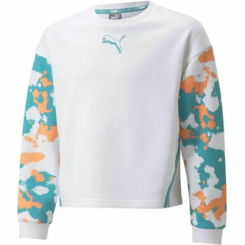 Sweat-Shirt sans capuche fille Puma Alpha Crew G Blanc