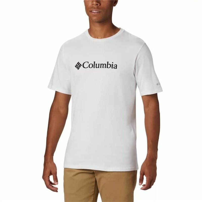 T-Shirt à manches courtes homme Columbia Basic Logo Blanc Homme