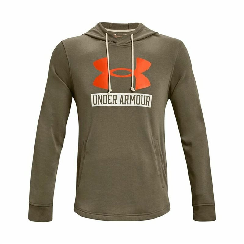 Sweat à capuche homme Under Armour Hoodie Kaki