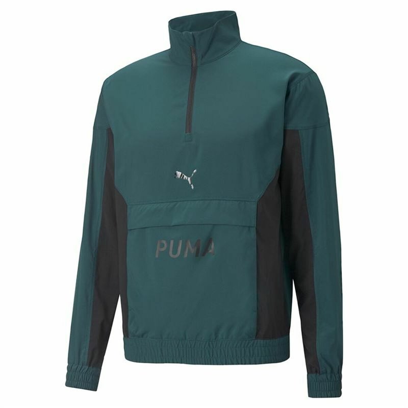 Sweat sans capuche homme Puma Fit Woven Training Vert