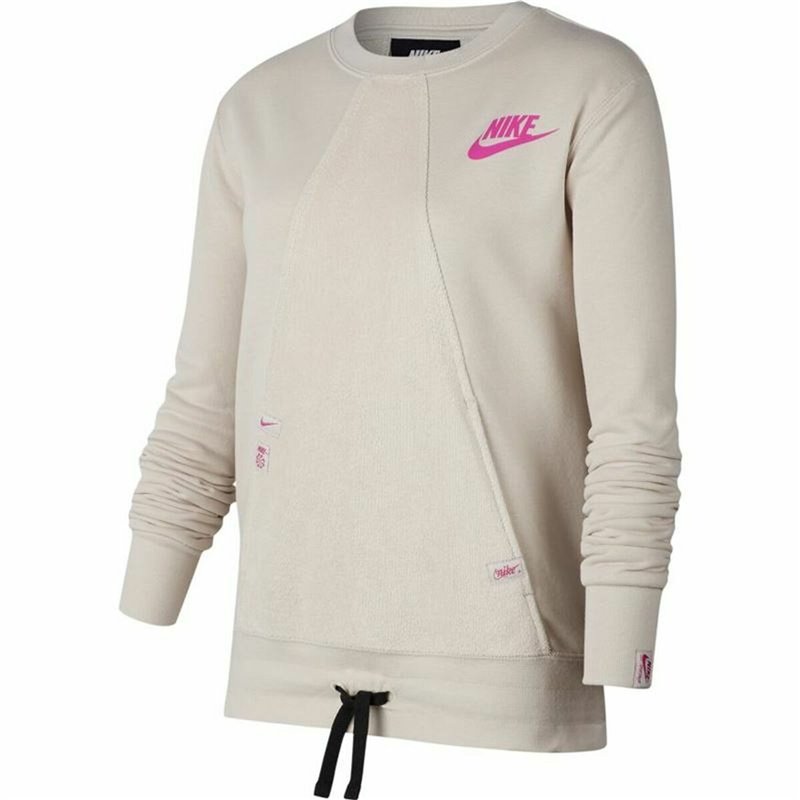 Sweat-Shirt sans capuche fille Nike Heritage Beige