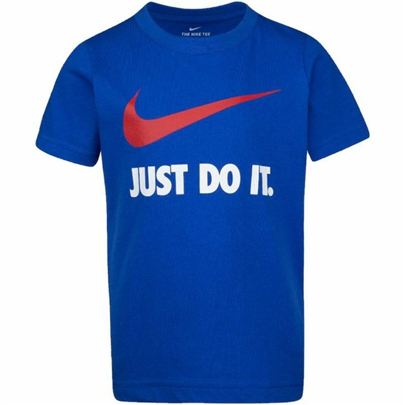 Image secondaire de T shirt à manches courtes Enfant Nike Swoosh Bleu