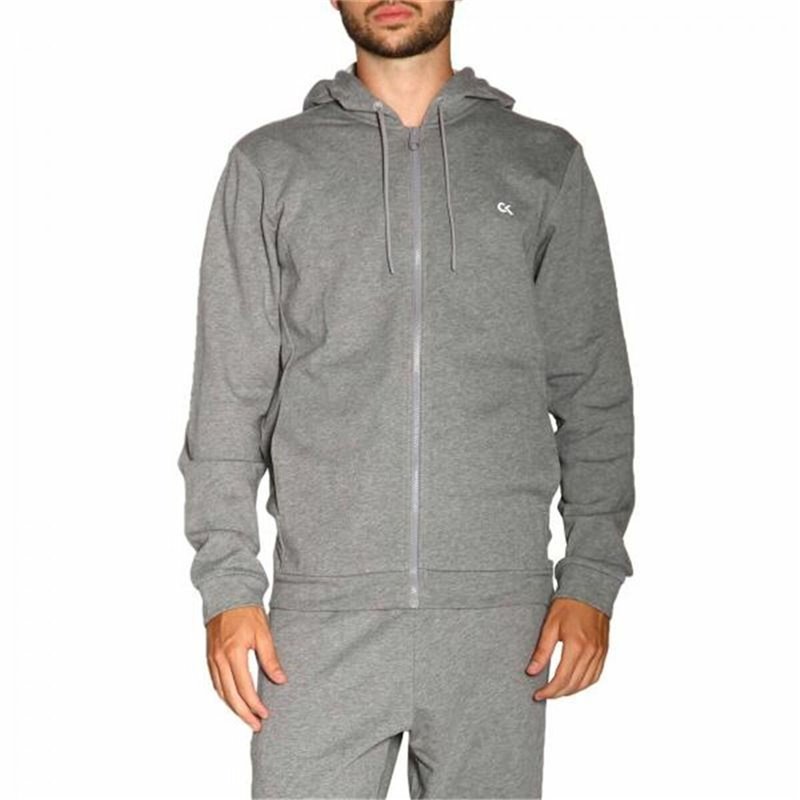 Veste de Sport pour Homme Calvin Klein Billaboard Fz Gris foncé