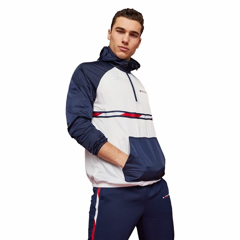 Veste de Sport pour Homme Tommy Hilfiger Colour-Blocked Bleu foncé