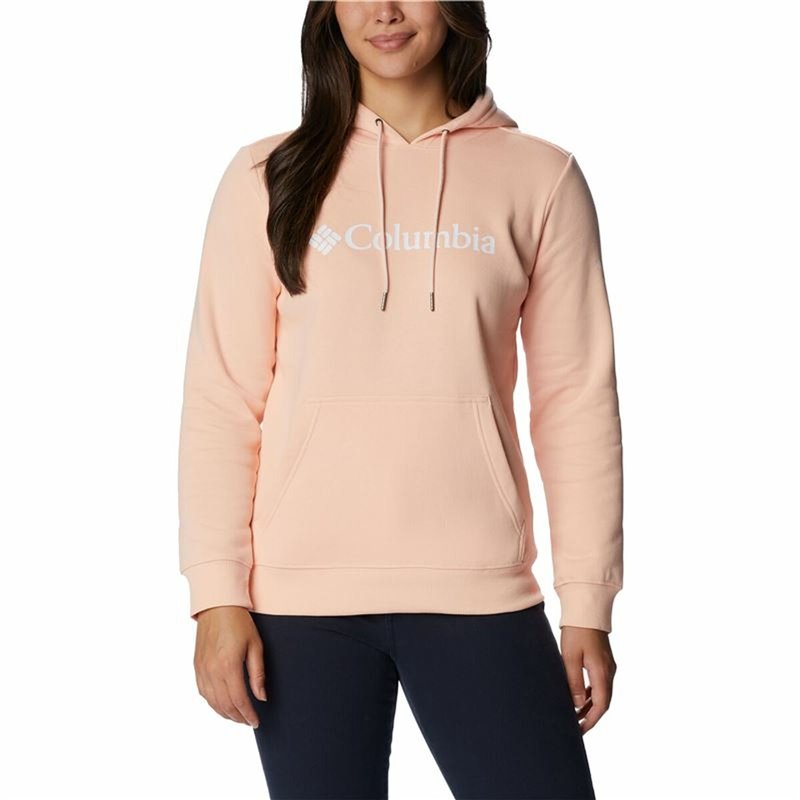 Sweat à capuche femme Columbia Logo Orange