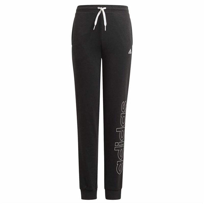 Image secondaire de Pantalons de Survêtement pour Enfants Adidas Essentials French Terry Noir