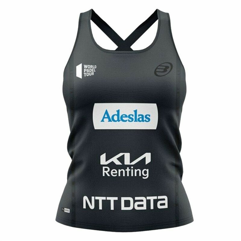 Maillot de Corps sans Manches pour Femme Bullpadel Orlas Gemma Triay Padel Noir