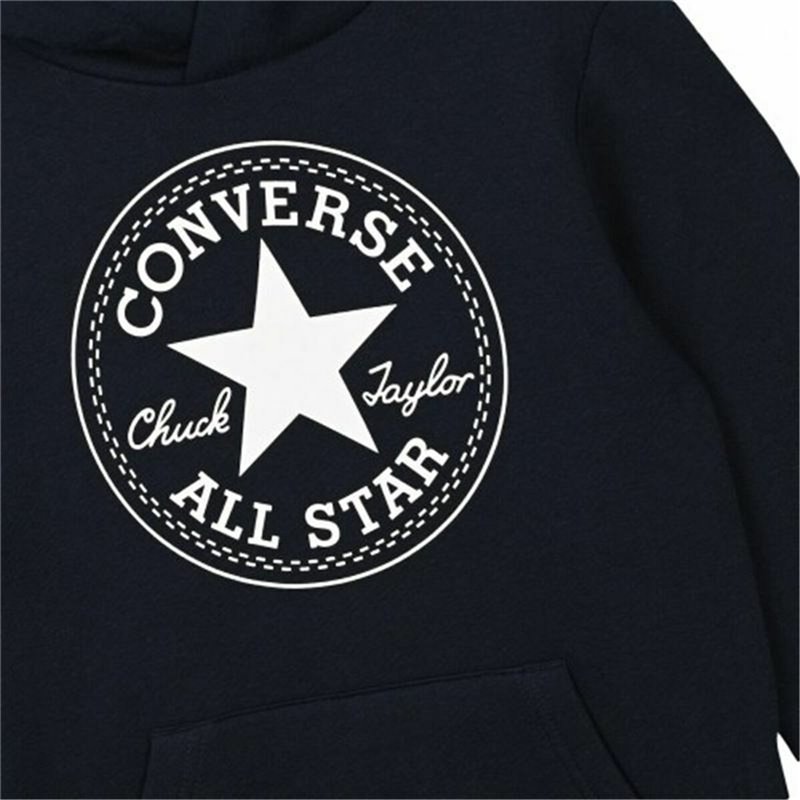 Image secondaire de Sweat à capuche enfant Converse Ctp Noir