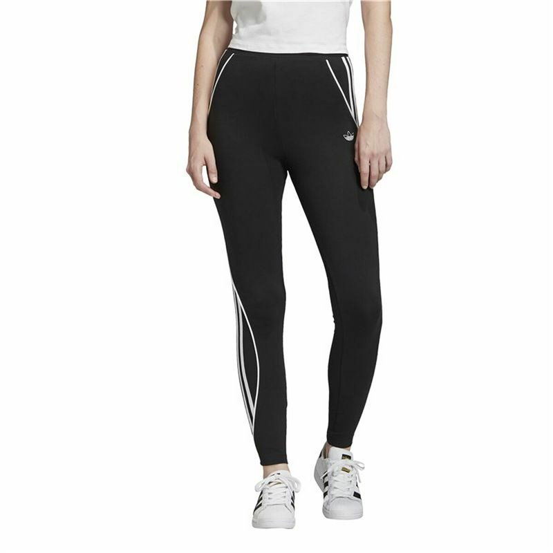 Leggings de Sport pour Femmes Adidas 3 Stripes Noir