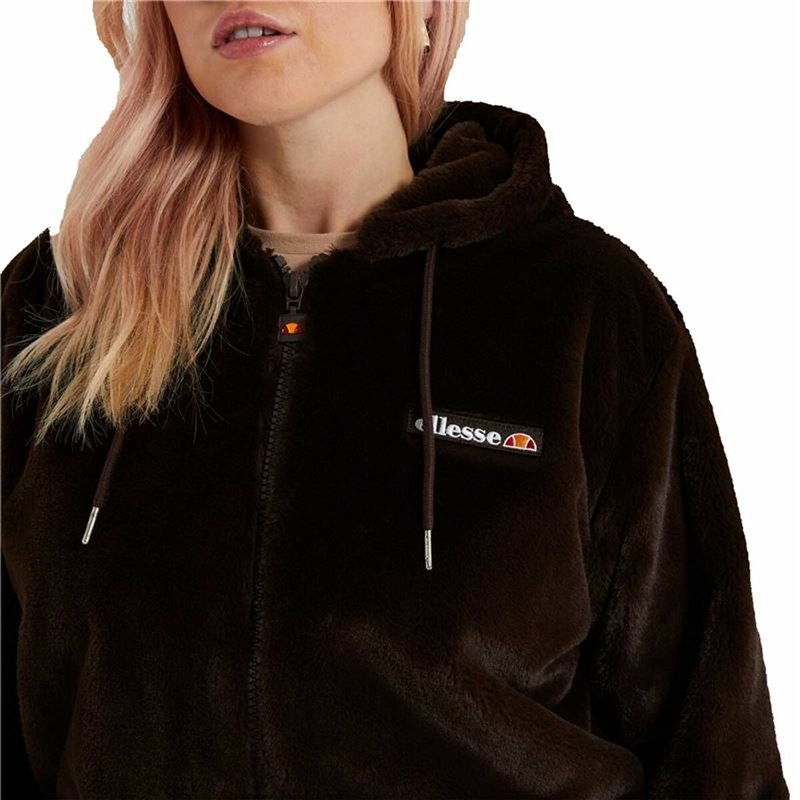 Image secondaire de Sweat à capuche et fermeture éclair femme Ellesse Vecellio Marron Femme Unisexe