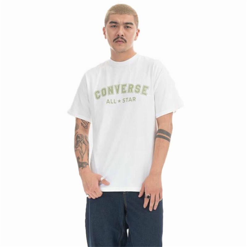 T-Shirt à manches courtes homme Converse Classic Fit All Star Single Screen Blanc