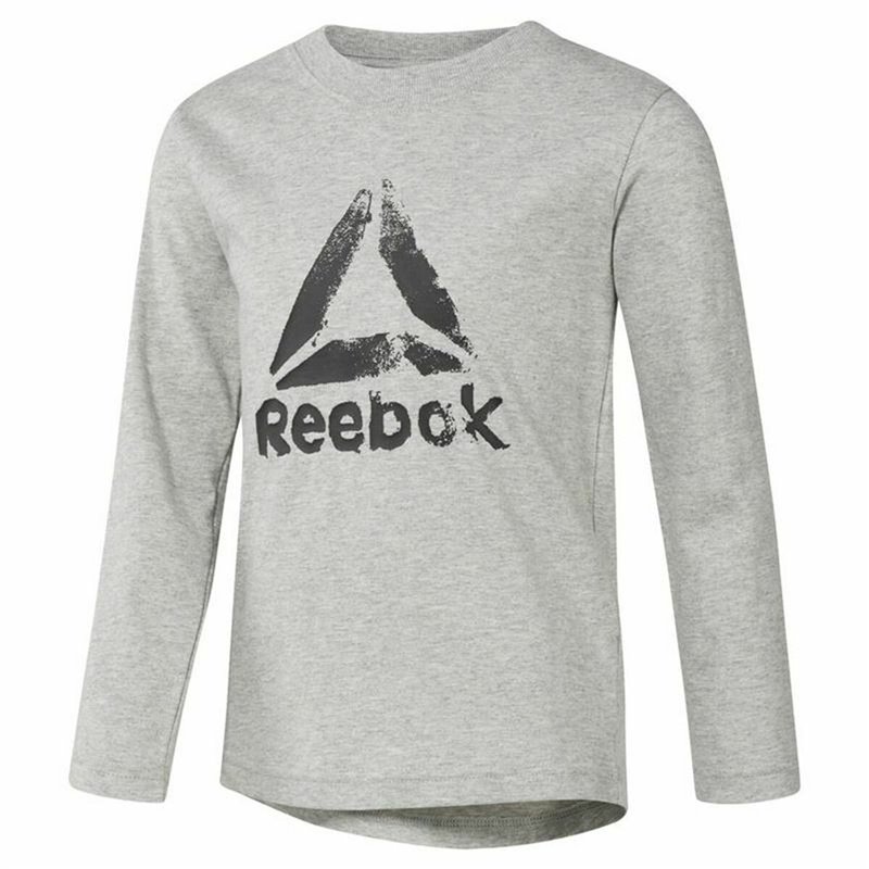 T-Shirt à manches longues enfant Reebok Boys Training Essentials Gris clair