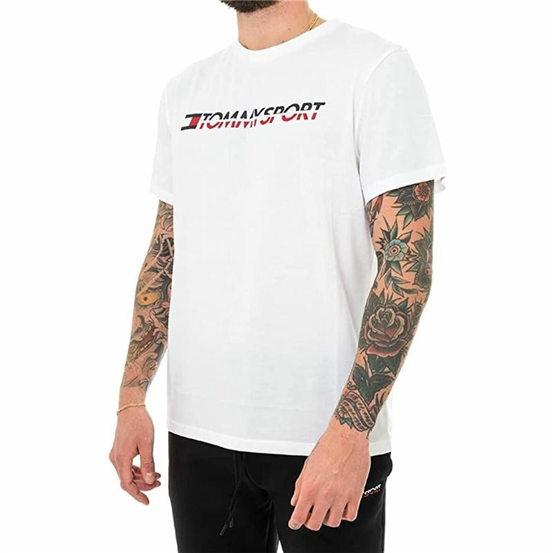 Image secondaire de T-Shirt à manches courtes homme Tommy Hilfiger Logo Chest Blanc