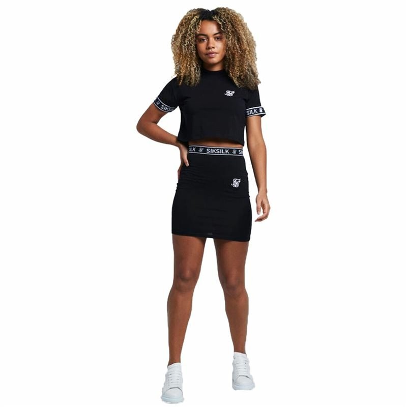 Jupe de tennis SikSilk Elastic Noir (36)