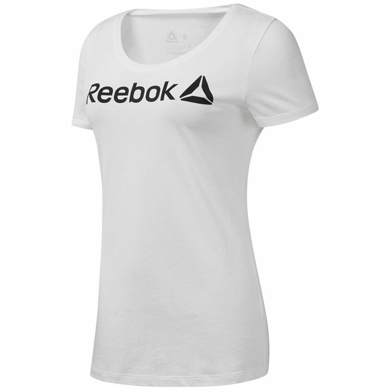 T-Shirt à manches courtes femme Reebok Scoop Neck Blanc