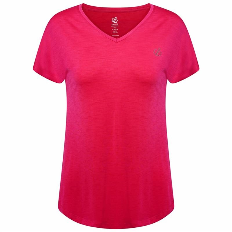 T-Shirt à manches courtes femme Dare 2b Agleam Rose