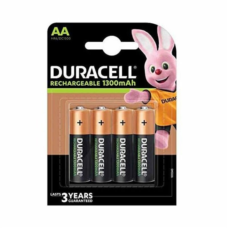 Duracell 4 LR06 1300mAh Batterie rechargeable Hybrides nickel-métal (NiMH)