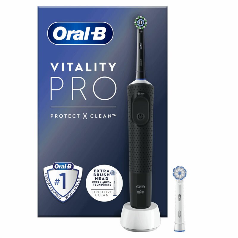 Image secondaire de Oral-B Vitality Pro Adulte Brosse à dents rotative oscillante Noir