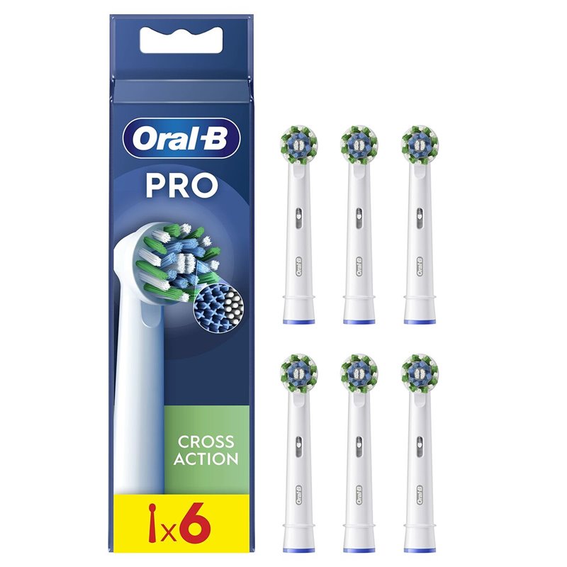 Oral-B CrossAction 6 pièce(s) Blanc