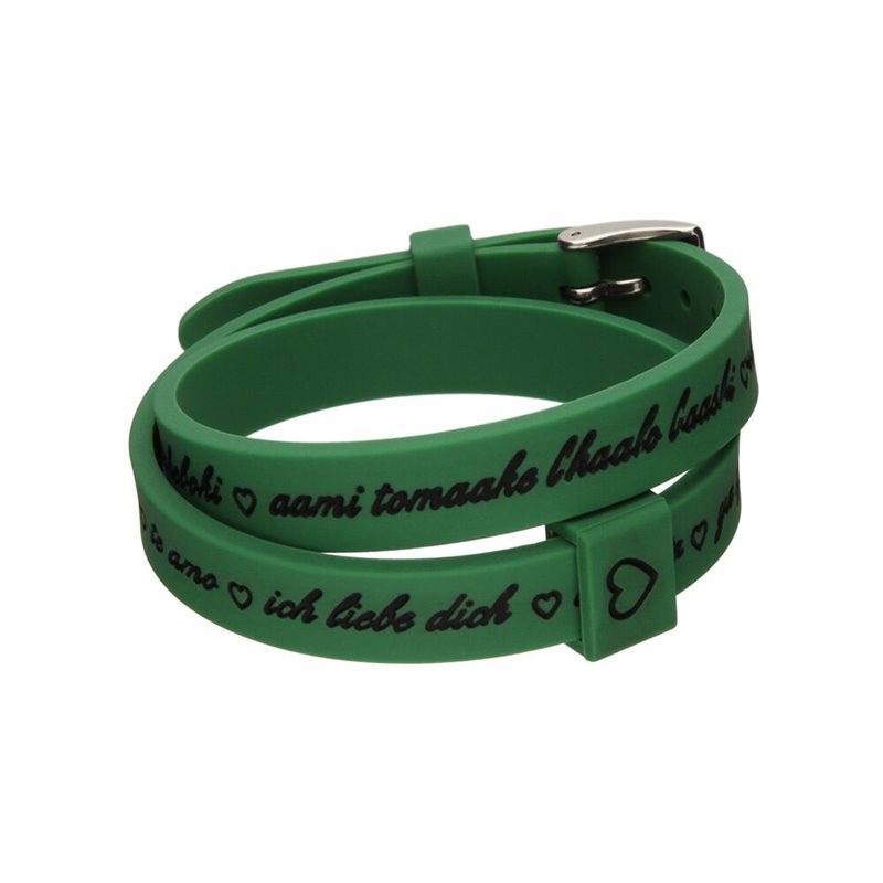 Bracelet Femme il mezzometro I LOVE YOU SILVER - Silicone BRACELET
