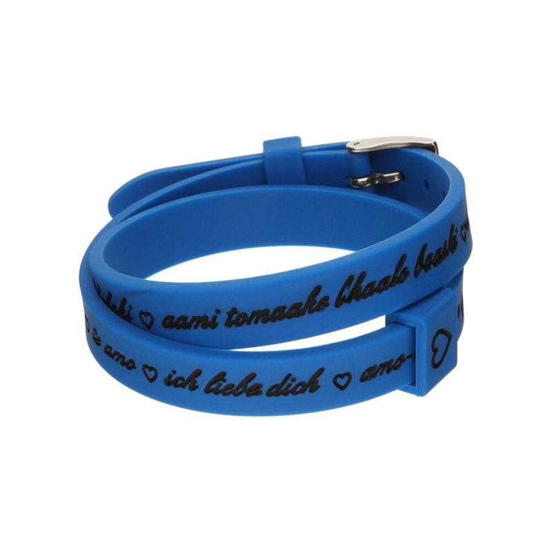 Bracelet Femme il mezzometro I LOVE YOU SILVER - BRACCIALE IN Silicone/Silicone BRACELET