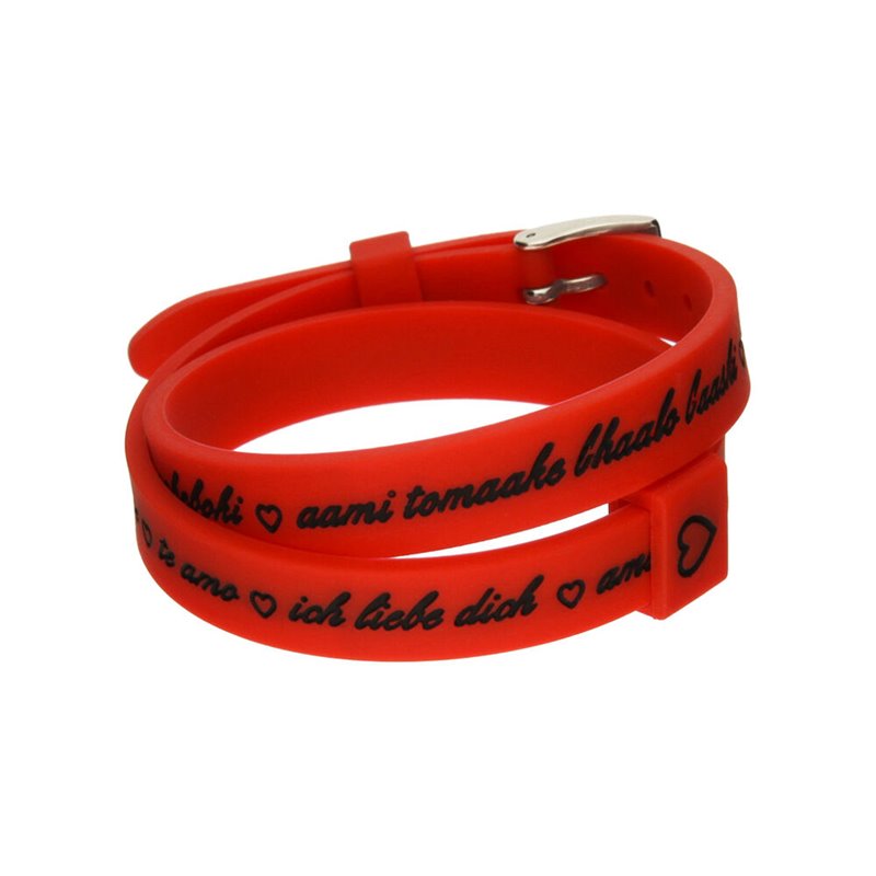Bracelet Femme il mezzometro I LOVE YOU SILVER - Silicone BRACELET