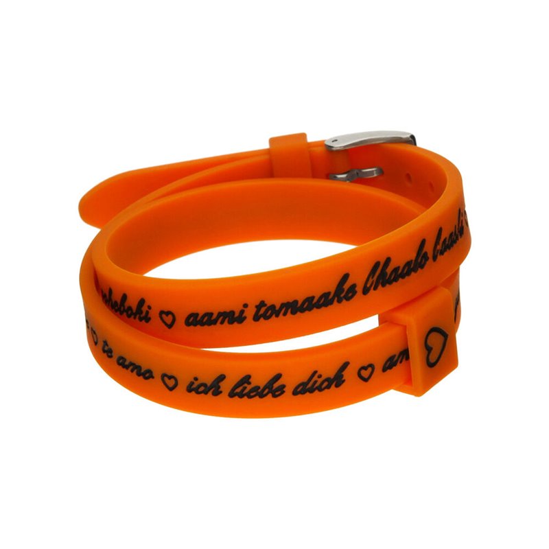 Bracelet Femme il mezzometro I LOVE YOU SILVER - Silicone BRACELET
