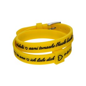 Bracelet Femme il mezzometro I LOVE YOU SILVER - BRACCIALE IN SILICONE/S 35,99 €