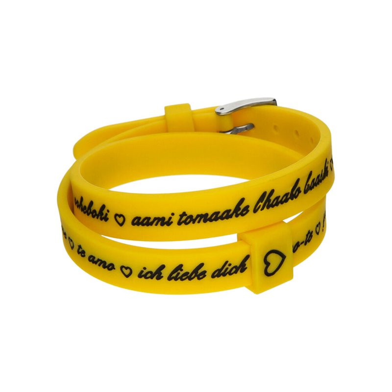 Bracelet Femme il mezzometro I LOVE YOU SILVER - BRACCIALE IN Silicone/Silicone BRACELET